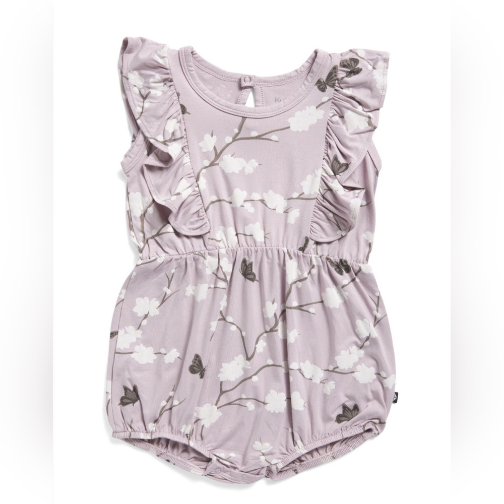 NWT Kyte BABY 4T Bubble Romper- Cherry Blossom Print